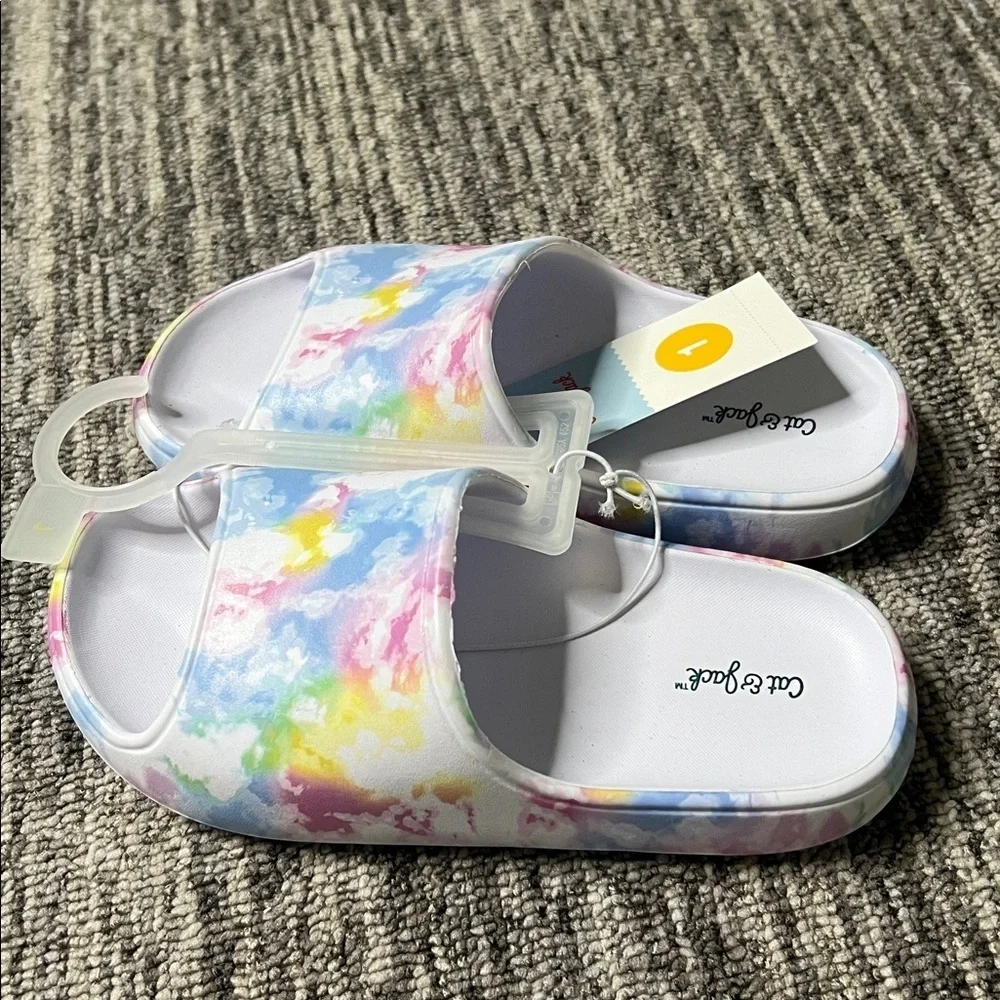 Cat & Jack Multicolor Kids Slippers Size 1